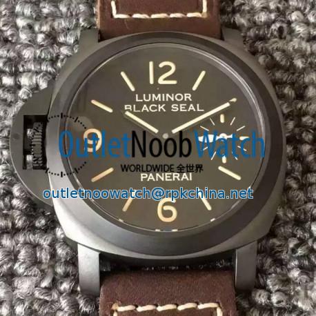 Replica Panerai Luminor Black Seal Left-Handed 8 Days PAM 649 PVD Black Dial Swiss P5000