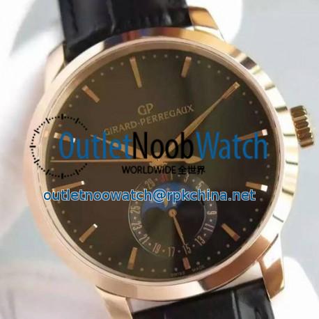 Replica Girard Perregaux 1966 Rose Gold Black Dial Swiss GP 033MO