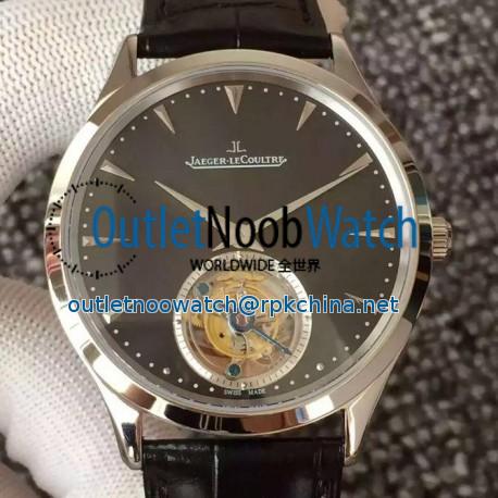 Replica Jaeger-LeCoultre Master Ultra Thin Tourbillon Stainless Steel Black Dial Swiss Tourbillon