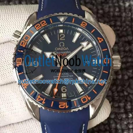 Replica Omega Seamaster Planet Ocean GMT Good Planet Foundation Stainless Steel Blue Dial Swiss 8605