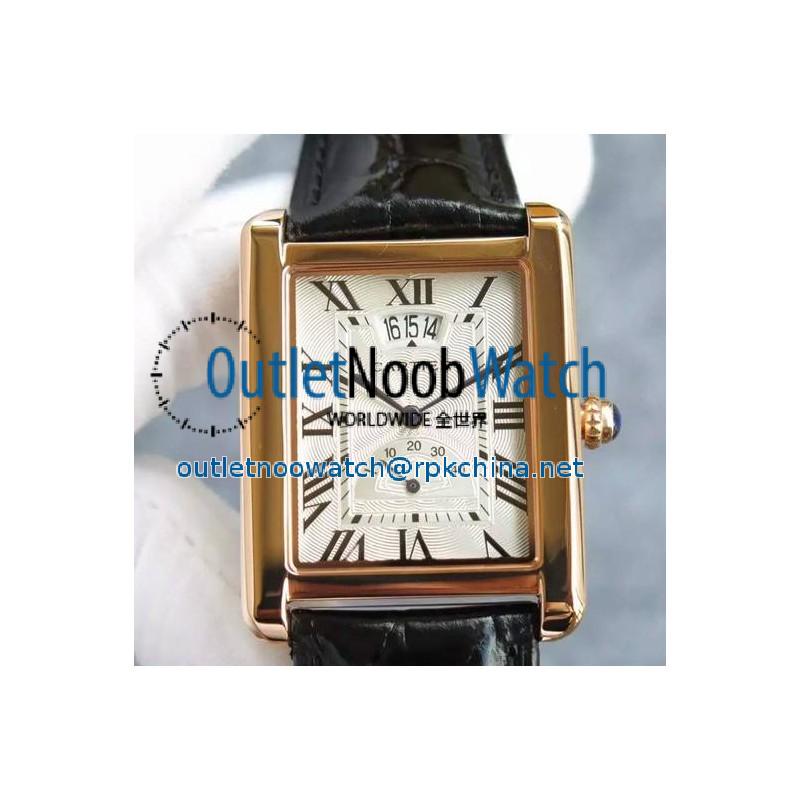 Replica Cartier Tank Louis Cartier Extra Large W1560003 Rose Gold White Dial Swiss 2824-2