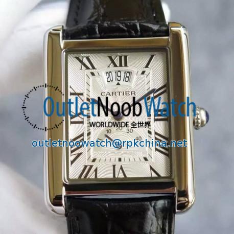 Replica Cartier Tank Louis Cartier Extra Large W1560003 Stainless Steel White Dial Swiss 2824-2