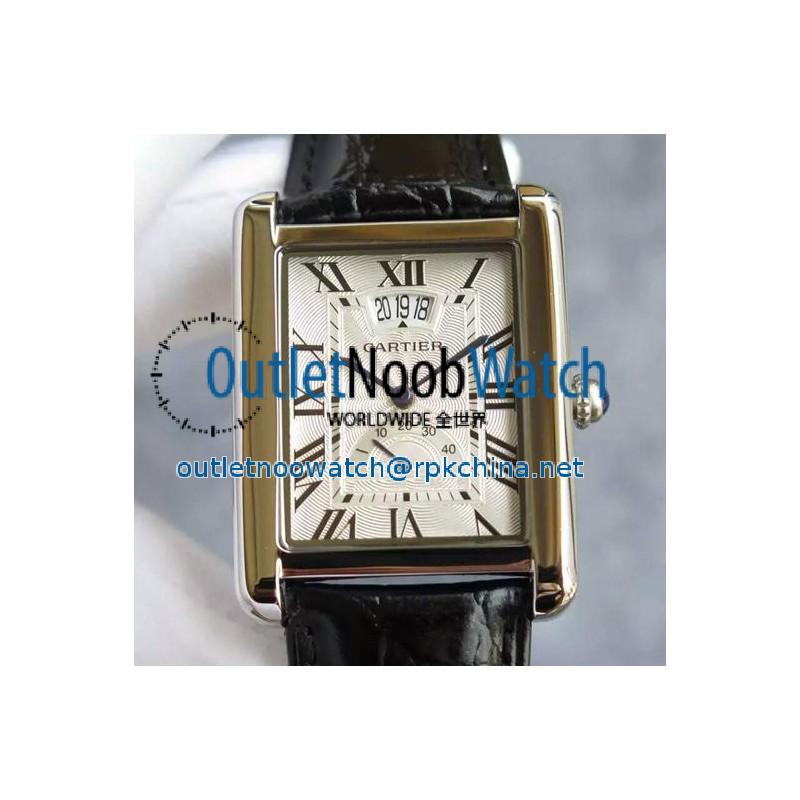 Replica Cartier Tank Louis Cartier Extra Large W1560003 Stainless Steel White Dial Swiss 2824-2