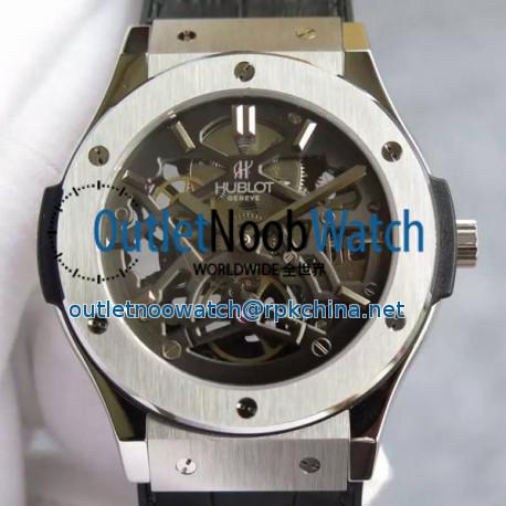 Replica Hublot Classic Fusion Prototype Stainless Steel Black Skeleton Dial Swiss Skeleton