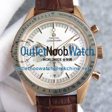 Replica Omega Speedmaster Moonwatch Limited Edition Rose Gold White Dial Swiss 1861