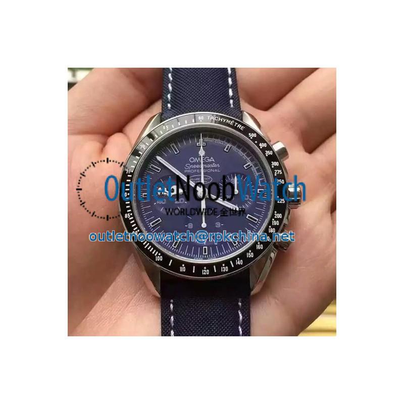 Replica Omega Speedmaster Moonwatch Anniversary Silver Snoopy Stainless Steel Blue Dial Swiss 9300