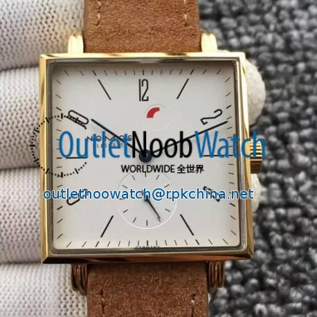 Replica Nomos Tangente Square Yellow Gold White Dial German Alpha