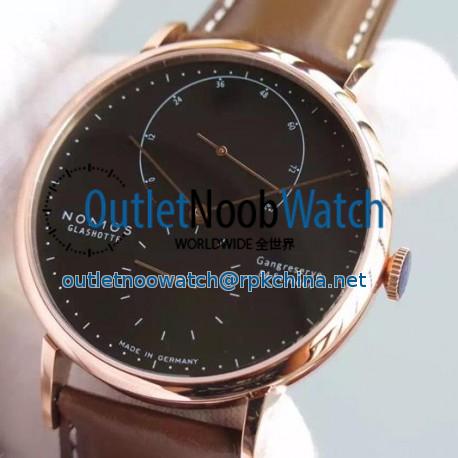 Replica Nomos Lambda Rose Gold Black Dial German DUW 1001