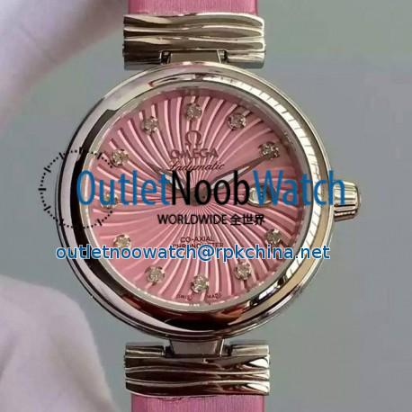 Replica Omega De Ville Ladymatic Stainless Steel Pink Dial Swiss 8520