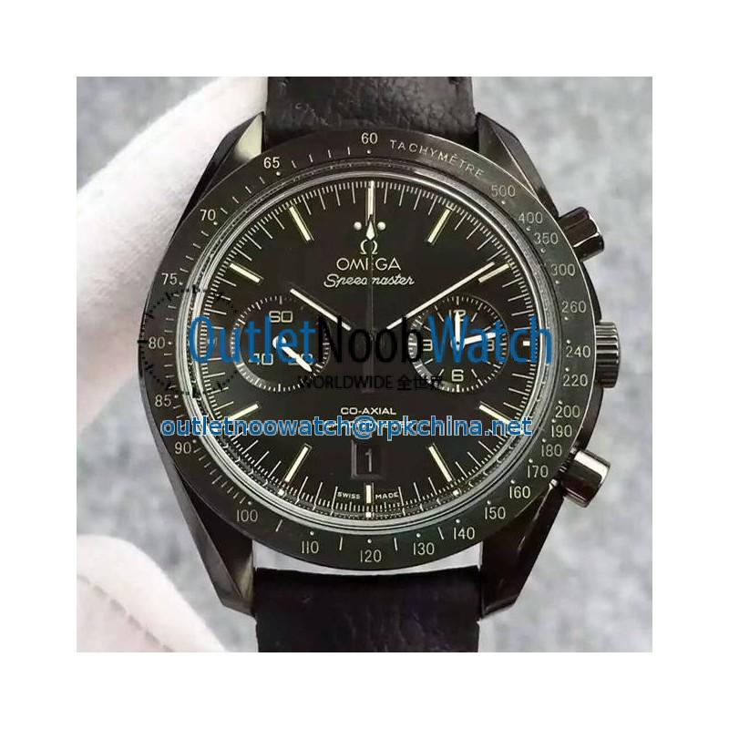 Replica Omega Speedmaster Moonwatch PVD Black Dial Swiss 9300