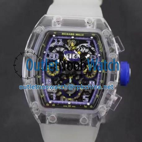 Replica Richard Mille RM011-FM Shappire Blue & Skeleton Dial Swiss 7750