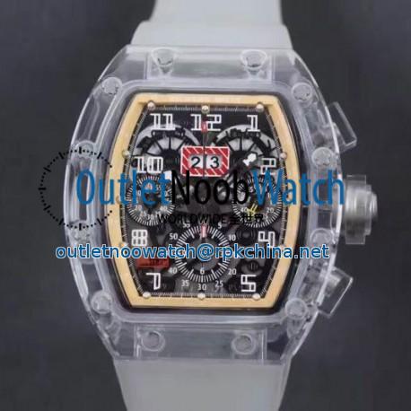 Replica Richard Mille RM011-FM Shappire Cream & Skeleton Dial Swiss 7750