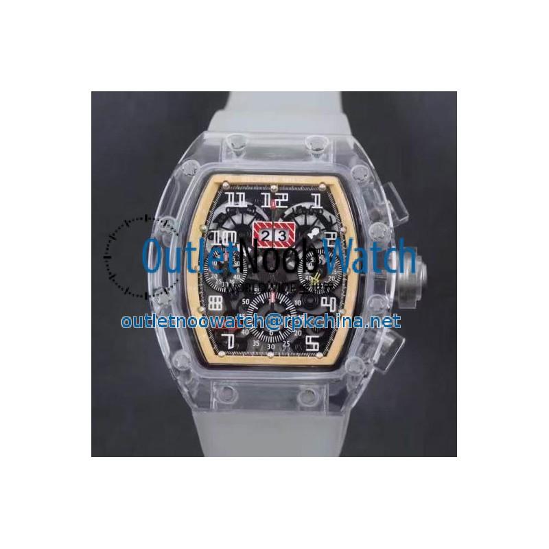 Replica Richard Mille RM011-FM Shappire Cream & Skeleton Dial Swiss 7750