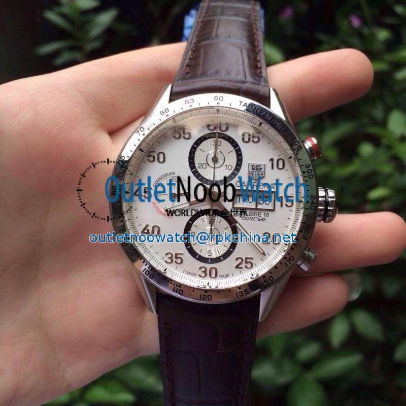 Replica Tag Heuer Carrera Calibre 16 CV2A11 Stainless Steel White Dial Swiss Calibre 16