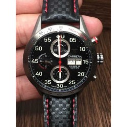 Replica Tag Heuer Carrera Calibre 16 CV2A10 Stainless Steel Carbon Fiber Dial Carbon Fiber Strap Swiss Calibre 16