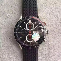 Replica Tag Heuer Carrera Monaco Grand Prix Calibre 16 CV2A1F Stainless Steel Black Dial Swiss Calibre 16