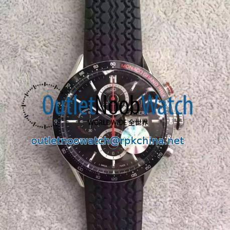 Replica Tag Heuer Carrera Monaco Grand Prix Calibre 16 CV2A1F Stainless Steel Black Dial Swiss Calibre 16