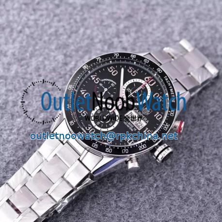 Replica Tag Heuer Carrera Calibre 16 CV2A10 Stainless Steel Black Dial Swiss Calibre 16