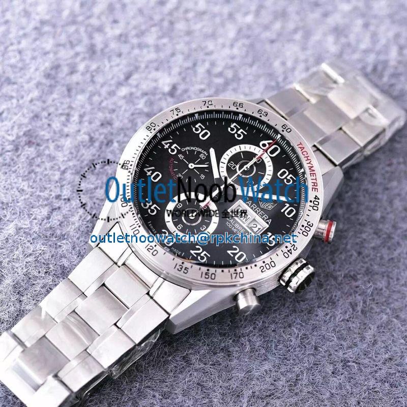 Replica Tag Heuer Carrera Calibre 16 CV2A11 Stainless Steel Black Dial Swiss Calibre 16