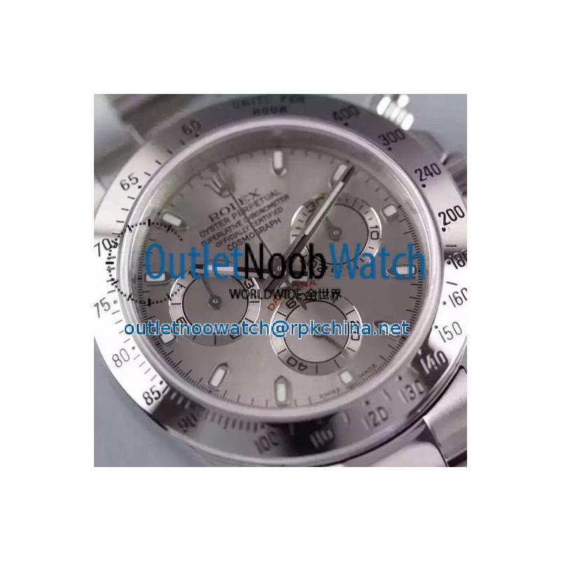 Replica Rolex Daytona Cosmograph 116520 JF Stainless Steel Anthracite Dial Swiss 7750 Run 6@SEC