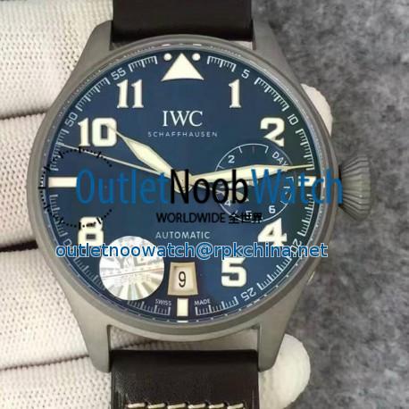 Replica IWC Big Pilot IW5009 YL Stainless Steel Blasted Blue Dial Stainless Steel Blasted Anthracite Dial Swiss 51111