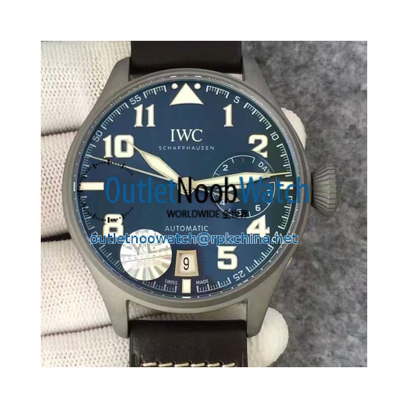 Replica IWC Big Pilot IW5009 YL Stainless Steel Blasted Blue Dial Stainless Steel Blasted Anthracite Dial Swiss 51111