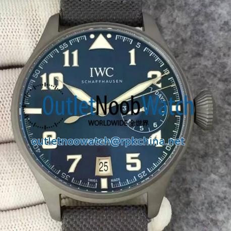 Replica IWC Big Pilot IW5009 YL Stainless Steel Blasted Blue Dial Stainless Steel Blasted Anthracite Dial Swiss 51111