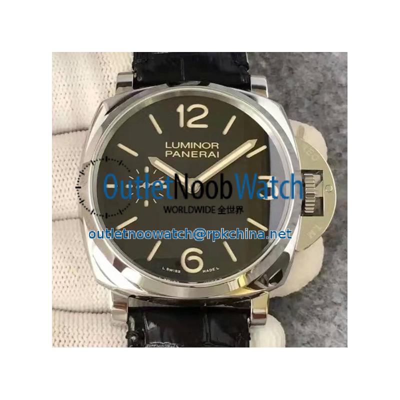 Replica Panerai Luminor Due 3 Days Acciaio PAM 676 V6 Stainless Steel Black Dial Swiss P1000