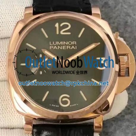 Replica Panerai Luminor Due 3 Days PAM 677 V6 Rose Gold Anthracite Dial Swiss P1000