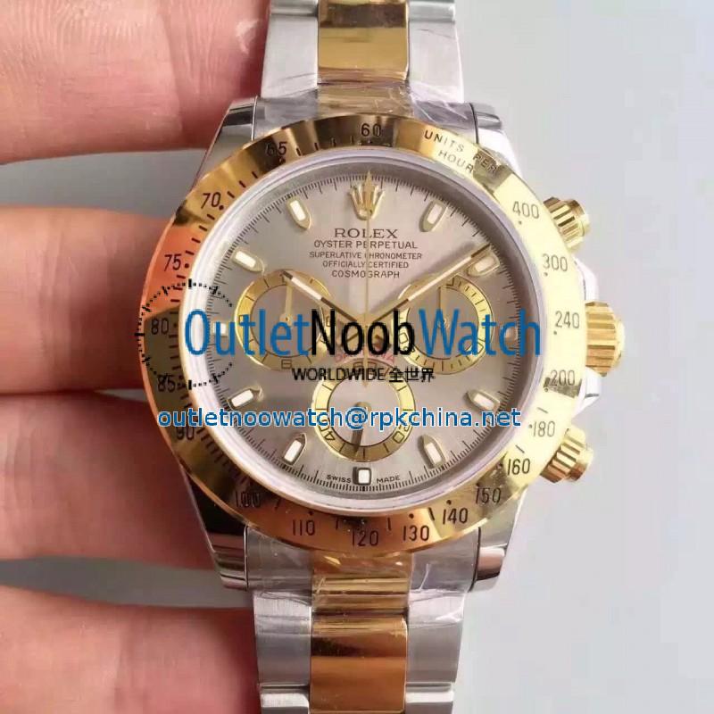 Replica Rolex Daytona Cosmograph 116503 JH Yellow Gold & Stainless Steel Anthracite Dial Swiss 4130 Run 6@SEC