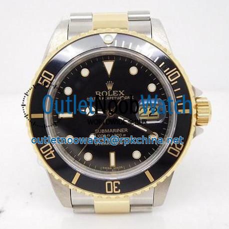 Replica Rolex Submariner Date 16613 LF Stainless Steel & Yellow Gold Swiss 2836-2