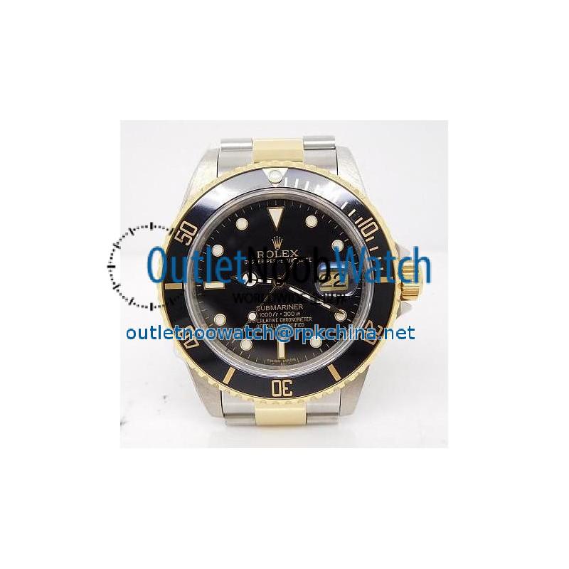 Replica Rolex Submariner Date 16613 LF Stainless Steel & Yellow Gold Swiss 2836-2