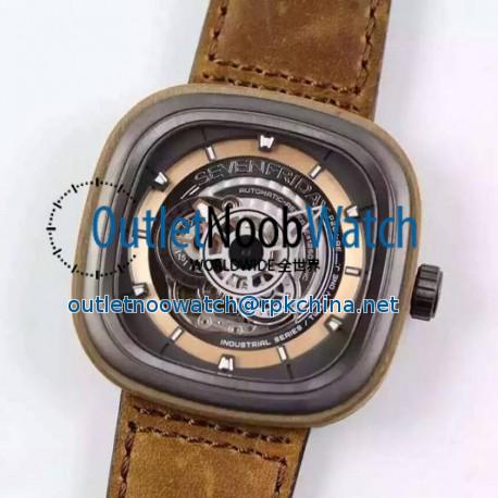 Replica SevenFriday P2B/03-W Woody Gold Dial Miyota 82S7