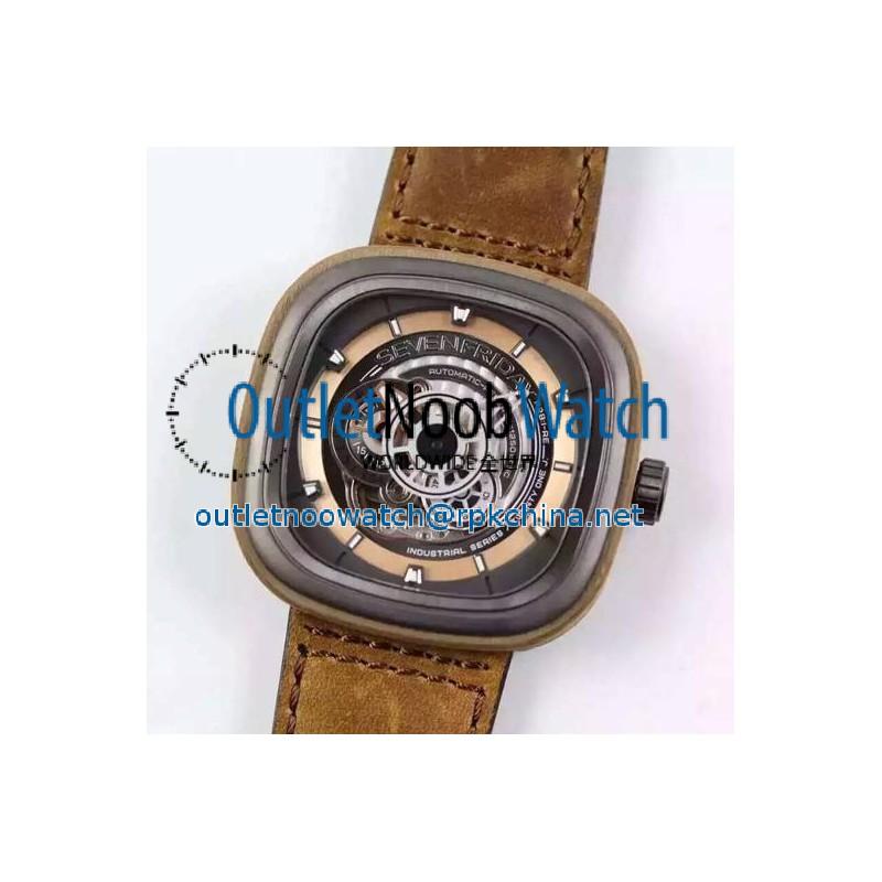 Replica SevenFriday P2B/03-W Woody Gold Dial Miyota 82S7