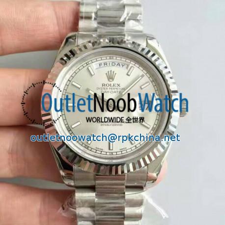 Replica Rolex Day-Date II 218239 41MM V6 Stainless Steel Sundust Dial Swiss 2836-2