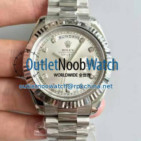 Replica Rolex Day-Date II 218239 41MM V6 Stainless Steel Sundust Dial Swiss 2836-2