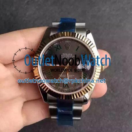 Replica Rolex Datejust II 116333 41MM V5 Stainless Steel & Yellow Gold Anthracite Dial Swiss 2836-2