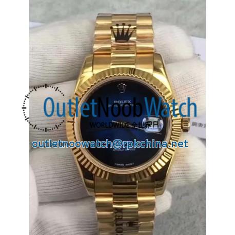 Replica Rolex Datejust 41 Lapis Lazuli Yellow Gold Blue Dial Swiss 3255