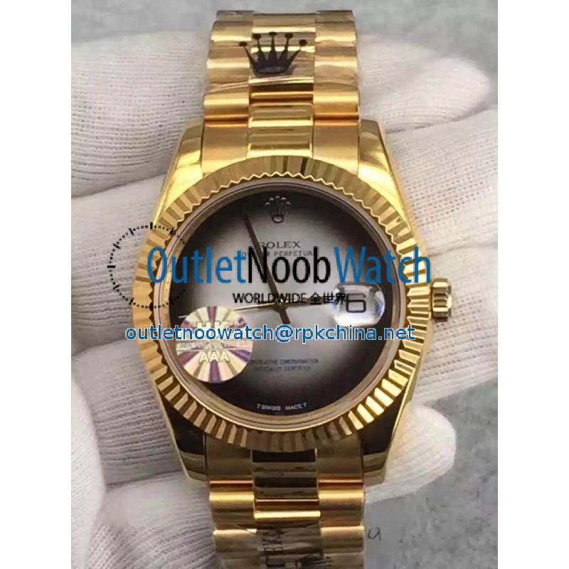 Replica Rolex Datejust 41 Lapis Lazuli HK Yellow Gold Gray Dial Swiss 3255