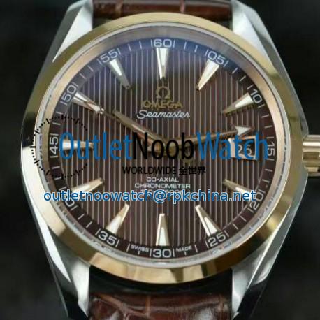 Replica Omega Seamaster Aqua Terra 150M 41MM Rose Gold & Stainless Steel Brown Dial Swiss 8501