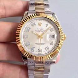 Replica Rolex Datejust 41 126333 41MM NF Stainless Steel & Yellow Gold Rhodium & Arabic Dial Swiss 2836-2