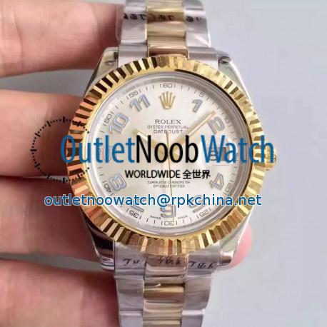 Replica Rolex Datejust 41 126333 41MM NF Stainless Steel & Yellow Gold Rhodium & Arabic Dial Swiss 2836-2