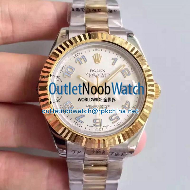 Replica Rolex Datejust 41 126333 41MM NF Stainless Steel & Yellow Gold Rhodium & Arabic Dial Swiss 2836-2