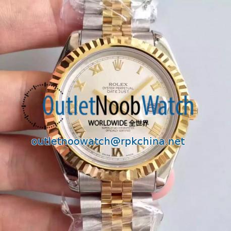 Replica Rolex Datejust 41 126333 41MM NF Stainless Steel & Yellow Gold Rhodium Dial Swiss 2836-2