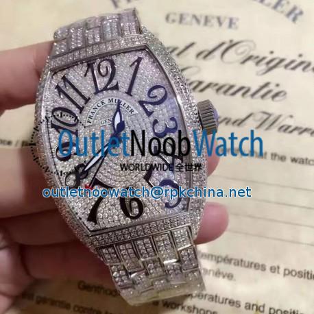 Replica Franck Muller Cintre Curvex Color Dreams FM 5850 SC D CD SUNSET OG Stainless Steel&Diamonds Diamonds Dial Swiss 2824-2