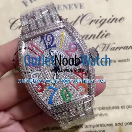 Replica Franck Muller Cintre Curvex Color Dreams FM 5850 SC D CD SUNSET OG Stainless Steel&Diamonds Diamonds & Color Dial Swiss 