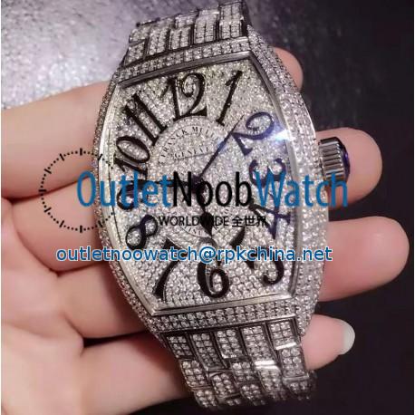 Replica Franck Muller Casablanca FM 8880 SC DT D6 CD OG Stainless Steel & Diamonds Diamonds Dial Swiss 2836-2