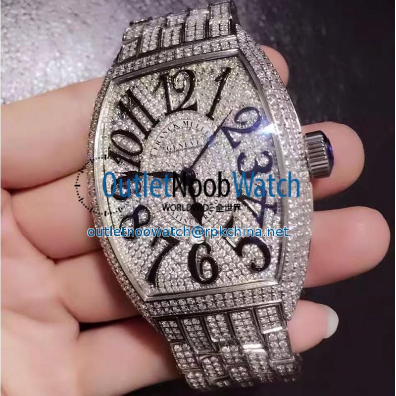 Replica Franck Muller Casablanca FM 8880 SC DT D6 CD OG Stainless Steel & Diamonds Diamonds Dial Swiss 2836-2