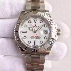 Replica Rolex Yacht-Master 40 116622 JF Stainless Steel White Dial Swiss 2836-2