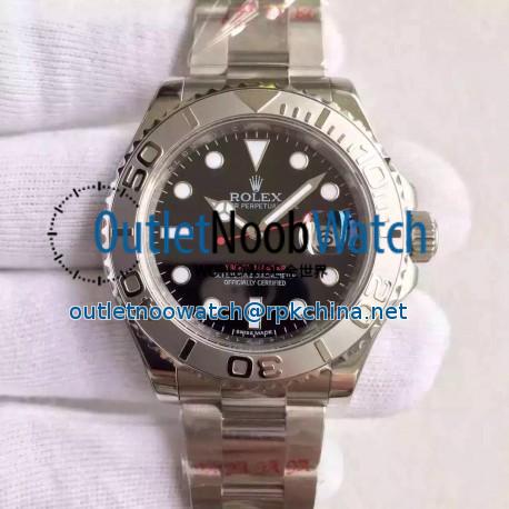 Replica Rolex Yacht-Master 40 116622 JF Stainless Steel Black Dial Swiss 2836-2